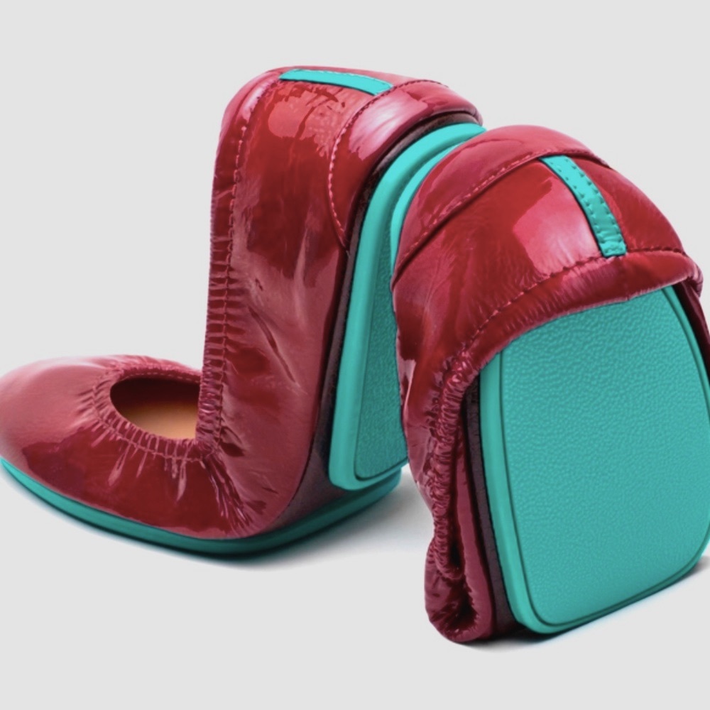 Ruby red tieks, size 8, great condition, worn few items. Everything included